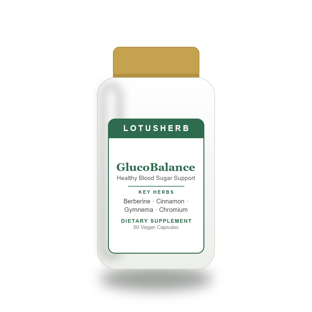 GlucoBalance bottle by LotusHerb